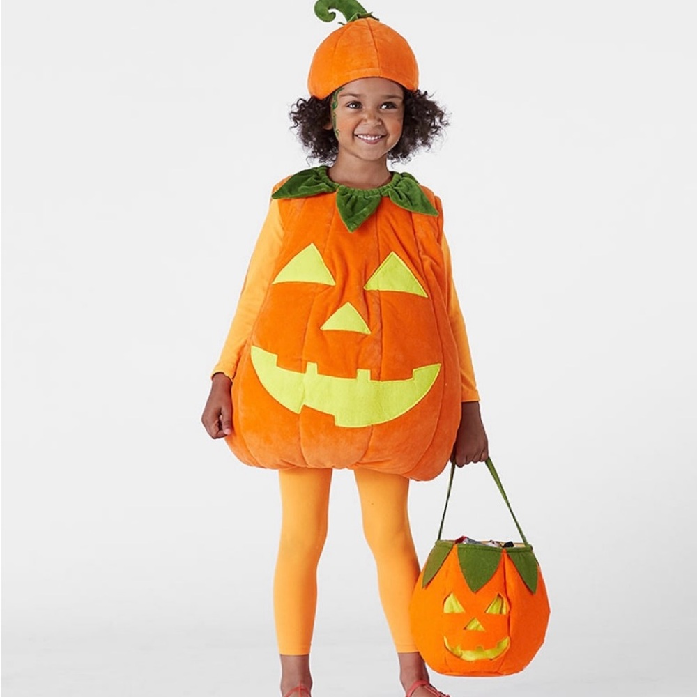 Pottery Barn Brand New Glow In the Dark Pumpkin Costume - Toddler